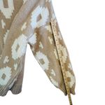 Vintage 1980s Made in Italy Wool Blend‎ Sweater L Beige Ivory Geometric Pattern Tan Size L Photo 6