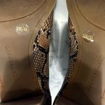 Lucky Brand  Joal Snakeskin Print Peep Toe Stacked Heel Bootie Shoe Size 9 Photo 8