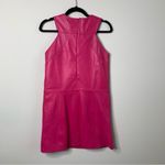 Bod and Christensen hot pink leather fuchsia shift dress size 4 NEW‎ barbie Photo 5