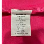 Rahi Cierra Dress Women's Medium Fuchsia Pink Satin Midi Cutout Balloon Sleeve Photo 7