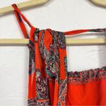 Lulus Red Halter Mini Dress Womens L Beachy Festival Summer Casual Strappy Boho Size L Photo 5