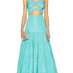 Alexis Chantalle Dress in Aqua Small New Womens Long Maxi Princess Gown Photo 0