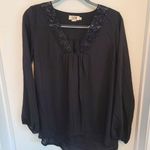 Molly Bracken Women's Size M / L Top V Neck Embroidered Sequin Boho Flowy Photo 0