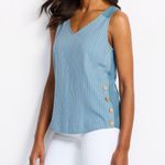 Fortune + Ivy
Albany Mixed Material Blouse Tank Top Photo 3