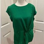 Monday Fun Women's Green Twist Front Tie Waist T Photo 0