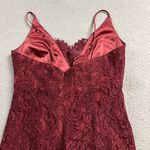 Bardot Burgundy Maroon Red Lace Sweetheart MIDI Cocktail Formal Dress Size XS 4 Photo 6