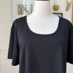 Natori  Scoop Neck Black Tunic T Shirt $130 L Photo 2