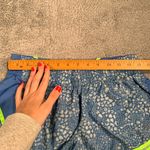 Nike  Blue and Neon Green Women's Athletic Shorts Photo 8