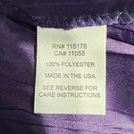 Komarov Chiffon Capelet Charmeuse Midi Dress Women's Small Purple 3/4 Sleeve Photo 8