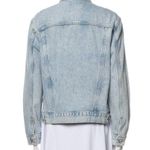 SLVRLAKE Raglan Trucker Jean Jacket Medium Blue Photo 6