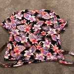PINK - Victoria's Secret NWT Pink VS Floral Wrap Swim Top SIZE M Photo 5