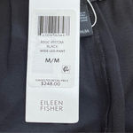 Eileen Fisher  Silk Georgette Crepe Black Wide-Leg Pant, Beach, Ankle Length M Photo 10