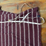 Women’s American Eagle Short Sleeve Striped Tee Small Burgundy White Red Photo 9