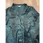 Victoria's Secret  Emerald Green Cheetah Print Pajama Set Small Photo 1
