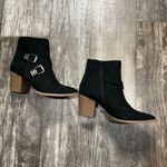 Sun + Stone Black Ankle Boots with Silver Buckles Size 7 Photo 9