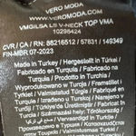 VERO MODA NWT AWARE Black City Chic Rouched Long Sleeve V Neck Blouse Women’s XL Photo 11