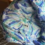 Lilly Pulitzer  Sea View Button Down Top Size XXS Iris Blue High Maintenance Photo 3