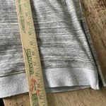 Vince  Melange Rib Trim Mini Shirt Dress Grey Space Dye Long Sleeve Knit Size M Photo 4