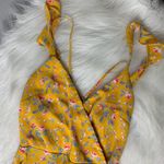 Francesca's Yellow Floral Midi Dress Photo 2