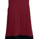 Bailey 44‎ Small Cranberry Black Bottom Sleeveless Turtleneck Short Dress Photo 0