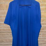 Judith March Royal Blue Pom Pom Kimono Photo 0