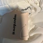 superdown  White Satin Cargo Pants Joggers XL Ankle Belted Revolve Rachel $70 New Photo 9