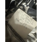 Laundry by Shelli Segal  Black White Geometric Print Long‎ Sleeve Shirt S Photo 9