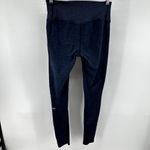 Alo Yoga Alo Alosoft Lounge Leggings High Waist Ribbed Contour Stretch Yoga Navy Blue S Photo 4