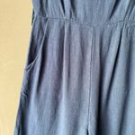 Lulu’s sz XS Sleeveless cotton blue jumpsuit Photo 3