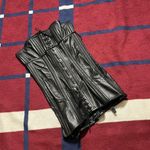 Vintage Rare Stormy Leather black bustier Corset Dress Fetish Kinky bones fitted Size XL Photo 0