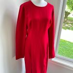 Black Halo NWT Covina Bonfire Red Single Cold Shoulder Sheath Dress Sz 14 XL Photo 5