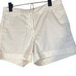 J.Crew  White Chino Lightweight Cotton Blend Casual Shorts Women Sz 0 Photo 6