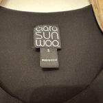 CLARA SUN WOO‎ Women Size Small Black Open Sleeve Short V Neck Dress Photo 5