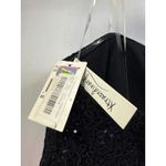 Xtraordinary Extraordinary Pink Party Dress Black Sequin Strapless Tiered Mini Cocktail Photo 4