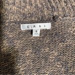CAbi Chunky Knit Open Front Cardigan Sweater Women's Heathered Taupe Gray Small Photo 10