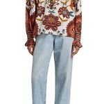 Farm Rio Riad Botanical Blouse Size XS Photo 12