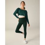 Beyond Yoga Duet 2-way Convertible Shrug Top in Dark Spruce Green Small New Photo 10