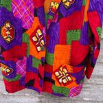 Art to wear Richard Kristal oversized size Med jacket. Orange Photo 6