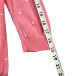 Talbots  Sweater Womens M Pink Embroidered Novelty Dog Frenchie Preppy Feminine Photo 11