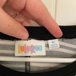 LuLaRoe NWOT women’s black white stripe sleeveless loose relaxed tshirt dress XL Photo 1