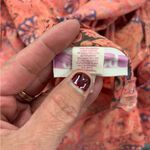 Anthropologie Boemo Revolve Maxi Dress Coral Pink Sz M Ruffle Tiered Long Sleeve Photo 10