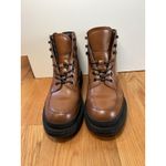 BP Boots Womens Size 8.5 Brown Leather Lace Up Lug Sole Ankle Combat Hiker Photo 1