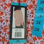 Mario Serrani  Tunic Top Pink Floral Casual  Size 2X Photo 5