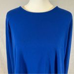 Karen Kane royal blue and black twofer knit and chiffon top size 1X Photo 2