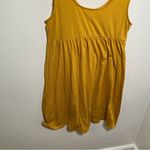 Wild Fable  Tie-Strap Babydoll Textured Knit Dress Mustard Yellow Photo 11