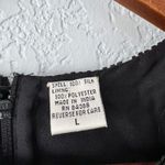 Kazar Black Silk Vintage Beaded Short Sleeve Mini Cocktal Dress Size Large Photo 6