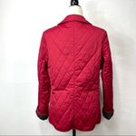 Saks 5th Avenue SAKS FIFTH AVENUE Red Diamond Quilted Jacket poke dots Photo 4