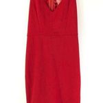Velvet Torch  Dress Sheath Lace Trim Back Stretch Sexy Racerback Red Size M Photo 0