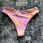 Boutique Hibiscus Pink and Orange Bikini Bottoms Small Photo 2