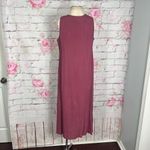 Soft Surroundings  mauve sleeveless crinkle textured ankle length maxi dress Photo 6